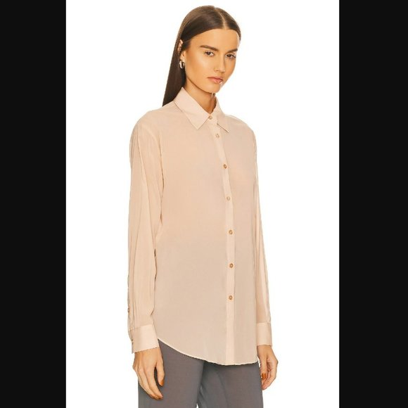 Sheer Buttondown Top from Revolve - Picture 2 of 4